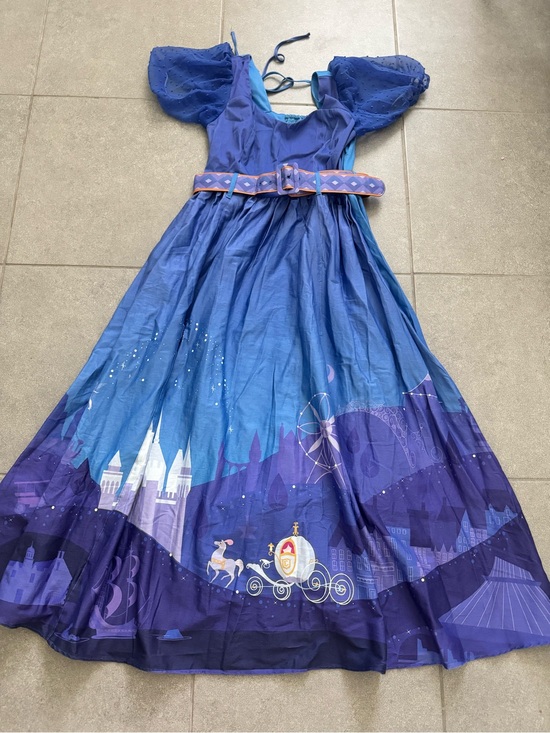 Her Universe Dresses & Skirts - Her Universe Disney Cinderella Blue Carriage Maxi belted Dress Womens Sz XL